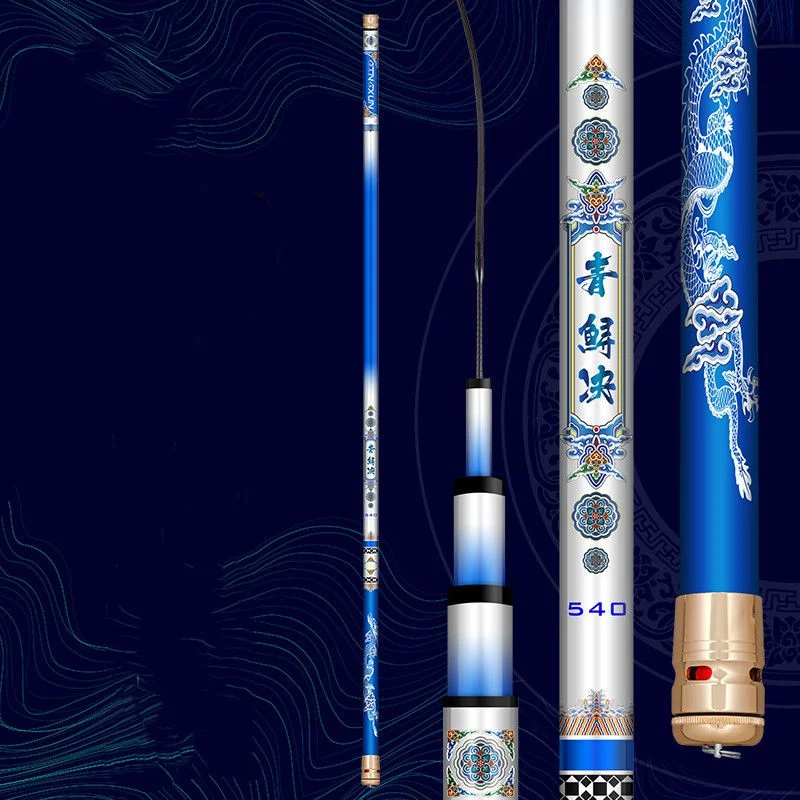 Palo de mano ultraligero de 3,6-9m, caña de pescar superdura de 20H, caña de pescar de alto carbono, caña de pescar grande - imagen 3