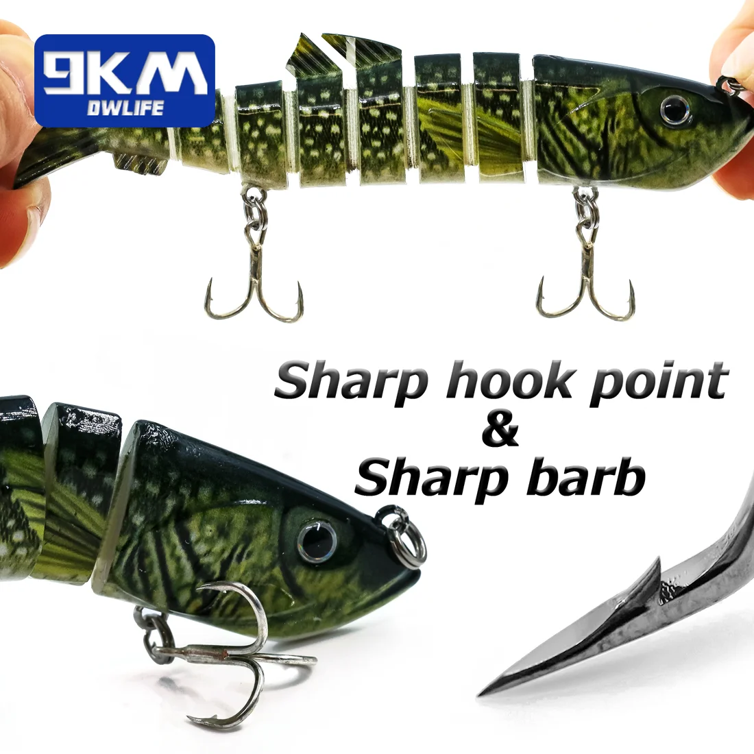 Señuelos de pesca multiarticulados Swimbait 22g para lubina trucha Topwater señuelos trucha Walleye Pike Bass señuelo de pesca de agua dulce 13cm - imagen 3