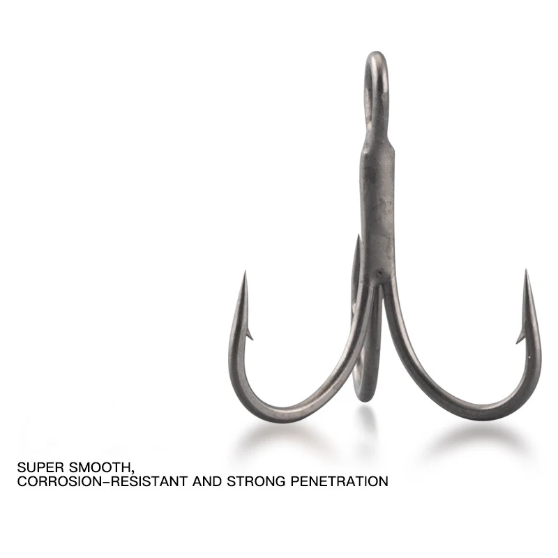 Anzuelo Triple de acero de aleación de agua salada, anzuelo de Pesca de mar, anzuelo de atún a prueba de óxido, anzuelo de Pesca Jigging, 200 piezas, 3X - imagen 3