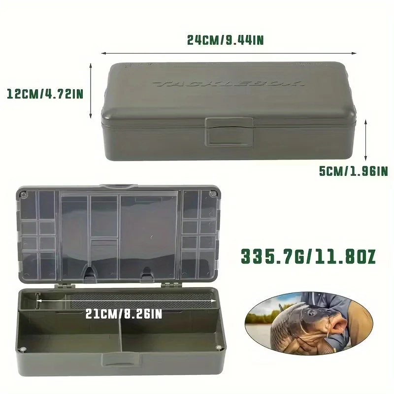 A725 Caja de pesca portátil con compartimentos carpa - imagen 4