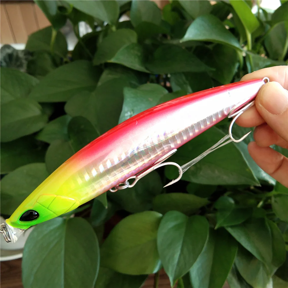 TSURINOYA-señuelo de pesca flotante, cebo de fundición larga, flotante, oscilante, lubina, 2 piezas, 118mm, 19g, 0-30cm - imagen 3