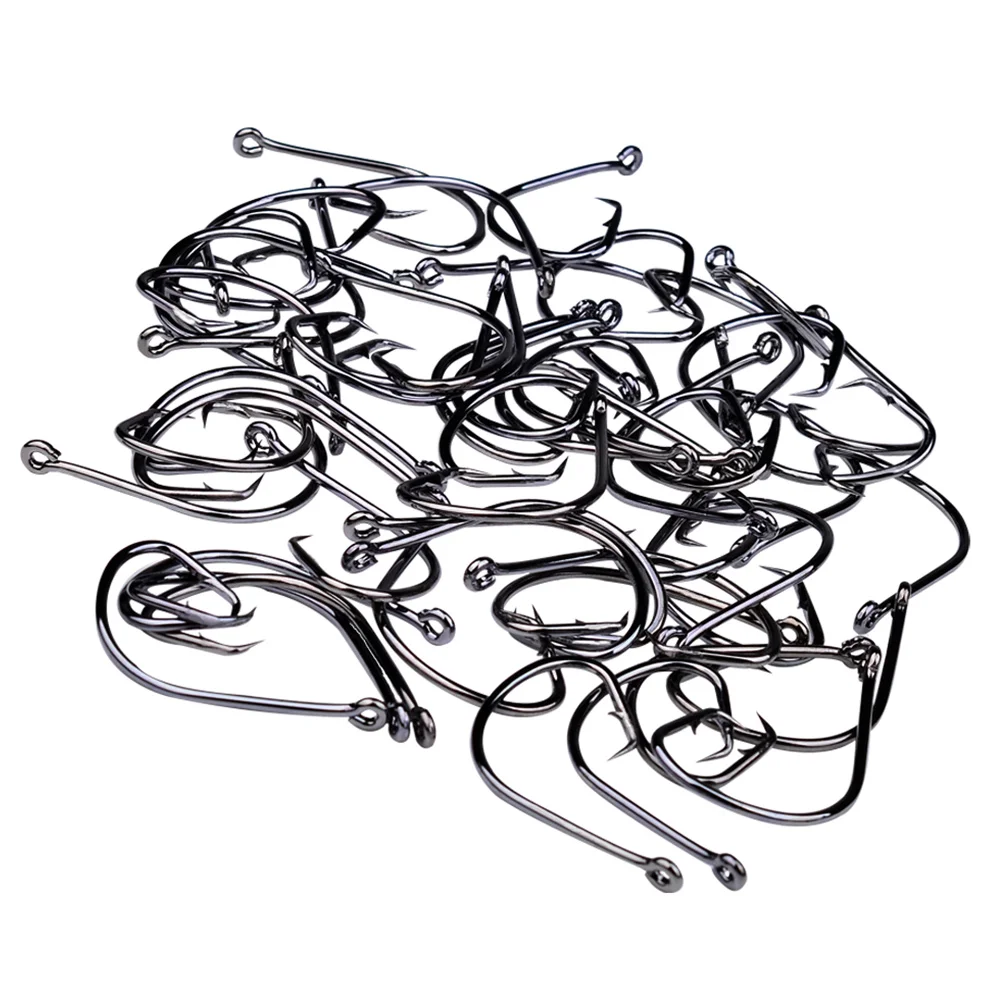 Proberos 50 unids/caja anzuelos de pulpo de acero rico en carbono fuerte fuerza de tracción anzuelos de pesca afilados - imagen 5