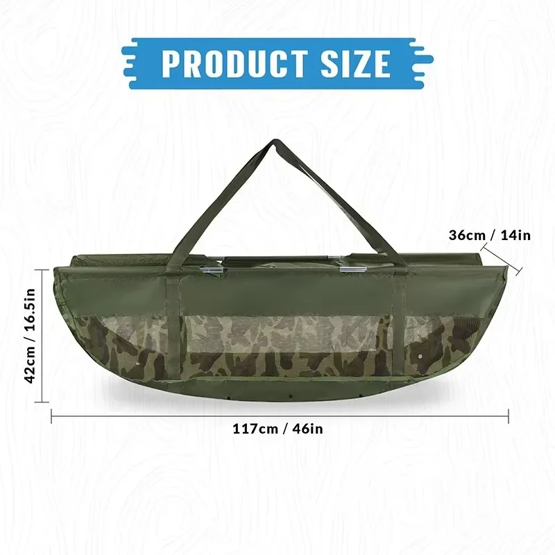 Bolsa de pesaje plegable con cabestrillo y estera para lubina y carpa
