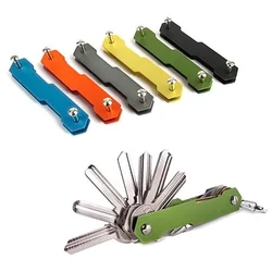 Organizador de aparejos de pesca: aluminio anodizado, estuche compacto