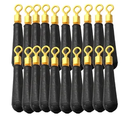 10//20/30 unids/lote bloque de equipo de pesca flotadores de pesca de deriva de rotación Bobber cobre + equipo de herramientas de pesca de goma