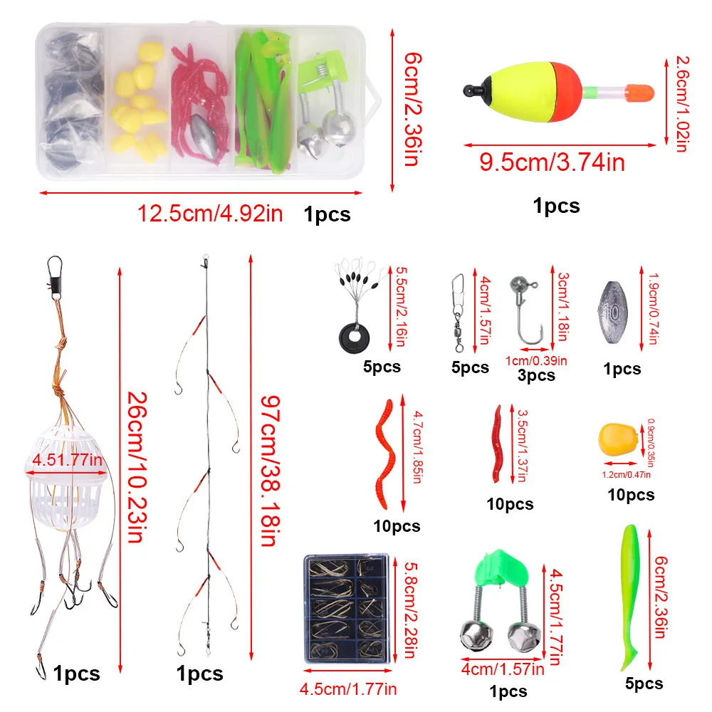 Combos de caña de pescar y carrete para principiantes de 1,8 m, caña de pescar telescópica de viaje con carrete giratorio, Kit combinado, juego de anzuelos para Señuelos de Pesca - imagen 4