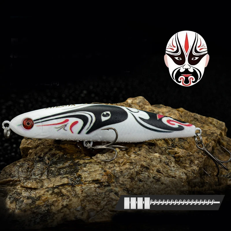 Un señuelo de pesca con una cara