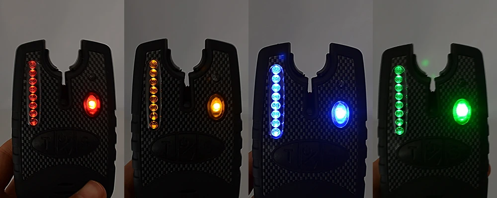Funcionamiento de los 8 LEDs de la alarma Hirisi