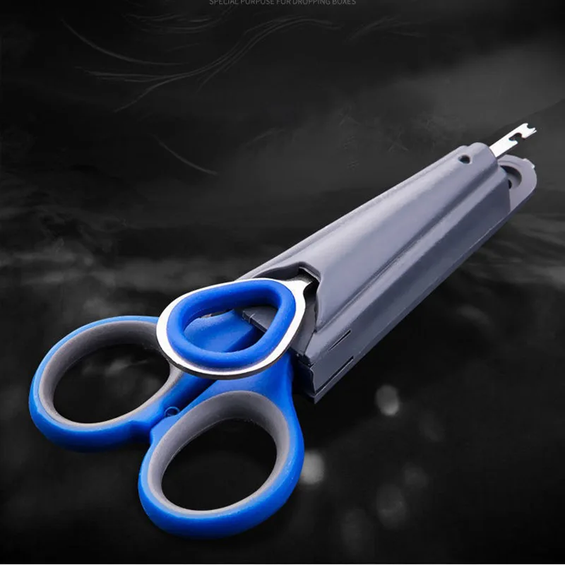 Tijera de pesca de acero inoxidable multifunción, alicate portátil para electricista, línea trenzada de PE cortada, herramienta de accesorios de pesca, 3 en 1 - imagen 5