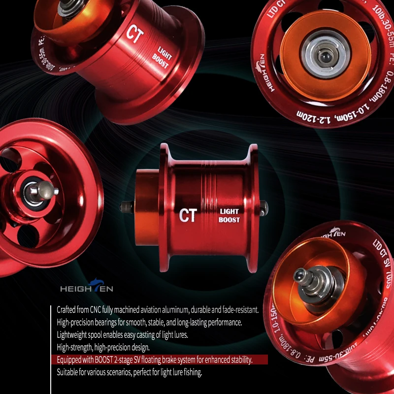 Bobina de repuesto HEIGHTEN para Daiwa Steez CT/SV baitcasting - imagen 3