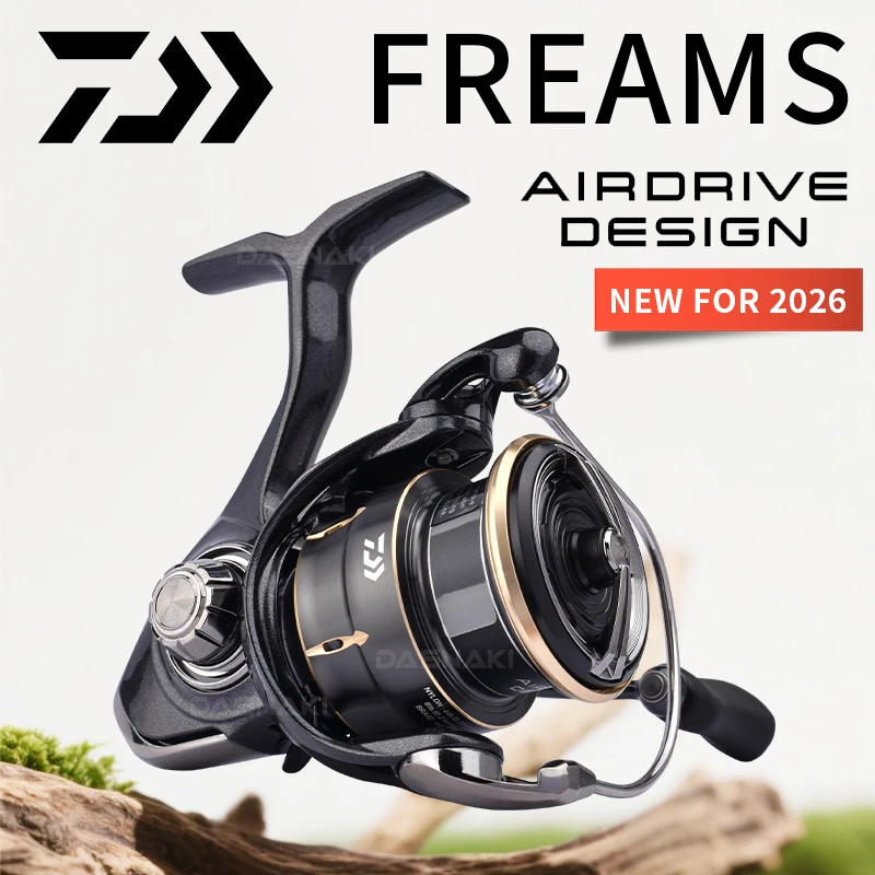 Carrete ultraligero DAIWA FRAMS Light&Tough 1000D-6000D con bobina LC-ABS