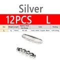 12PCS size L Silver