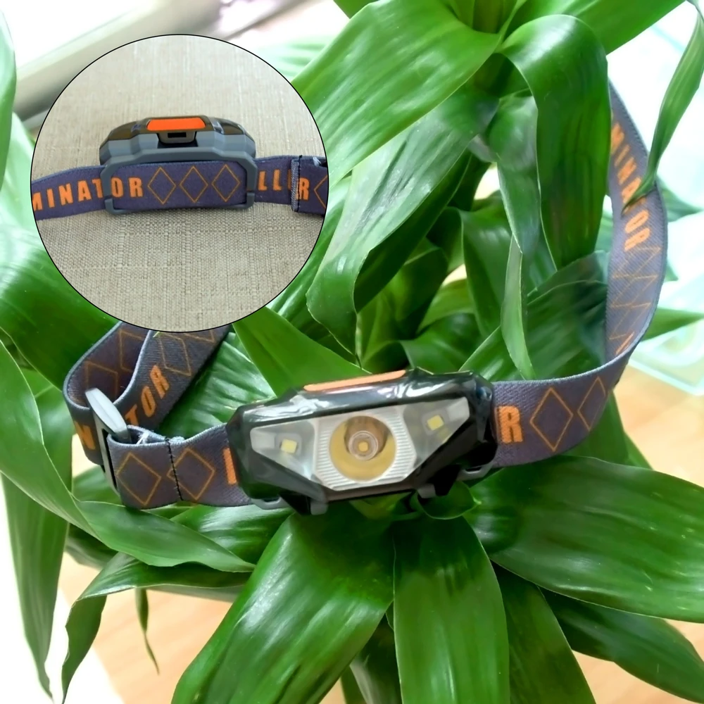 Frontal LED impermeable para pesca – 3 modos con diadema y pilas AA - imagen 4