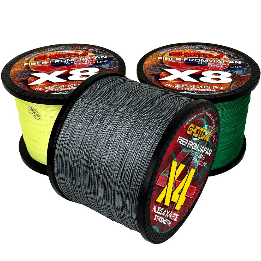 Línea GHOTDA PE X16/X8/X4, línea de pesca trenzada mejorada, multifilamento súper fuerte de 0,11mm-0,8mm, 1000M para toda la pesca con señuelo de carpa y peces - imagen 3