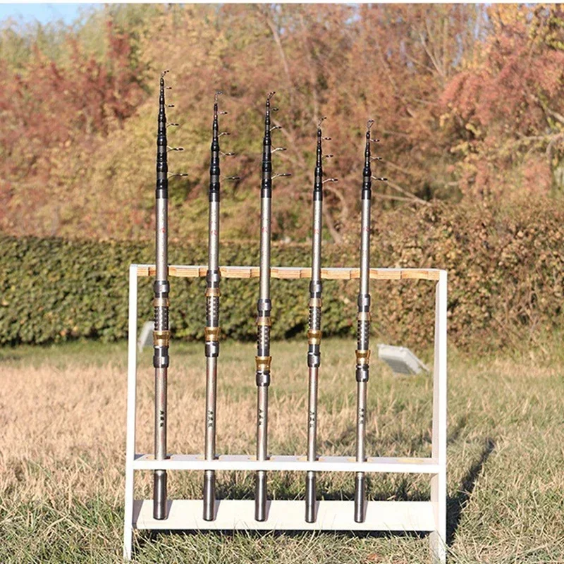 Cañas de pescar giratorias telescópicas superduras de 1,8 M-3,6 M, caña de distancia ultraligera de tiro largo, caña de lanzamiento de alta calidad - imagen 5