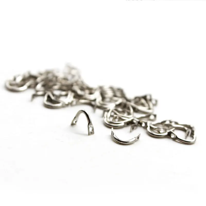 Ganchos de Pesca giratorios con forma de U, accesorios de Pesca de carpa, 6mm x 5mm, lote de 100 unidades - imagen 3