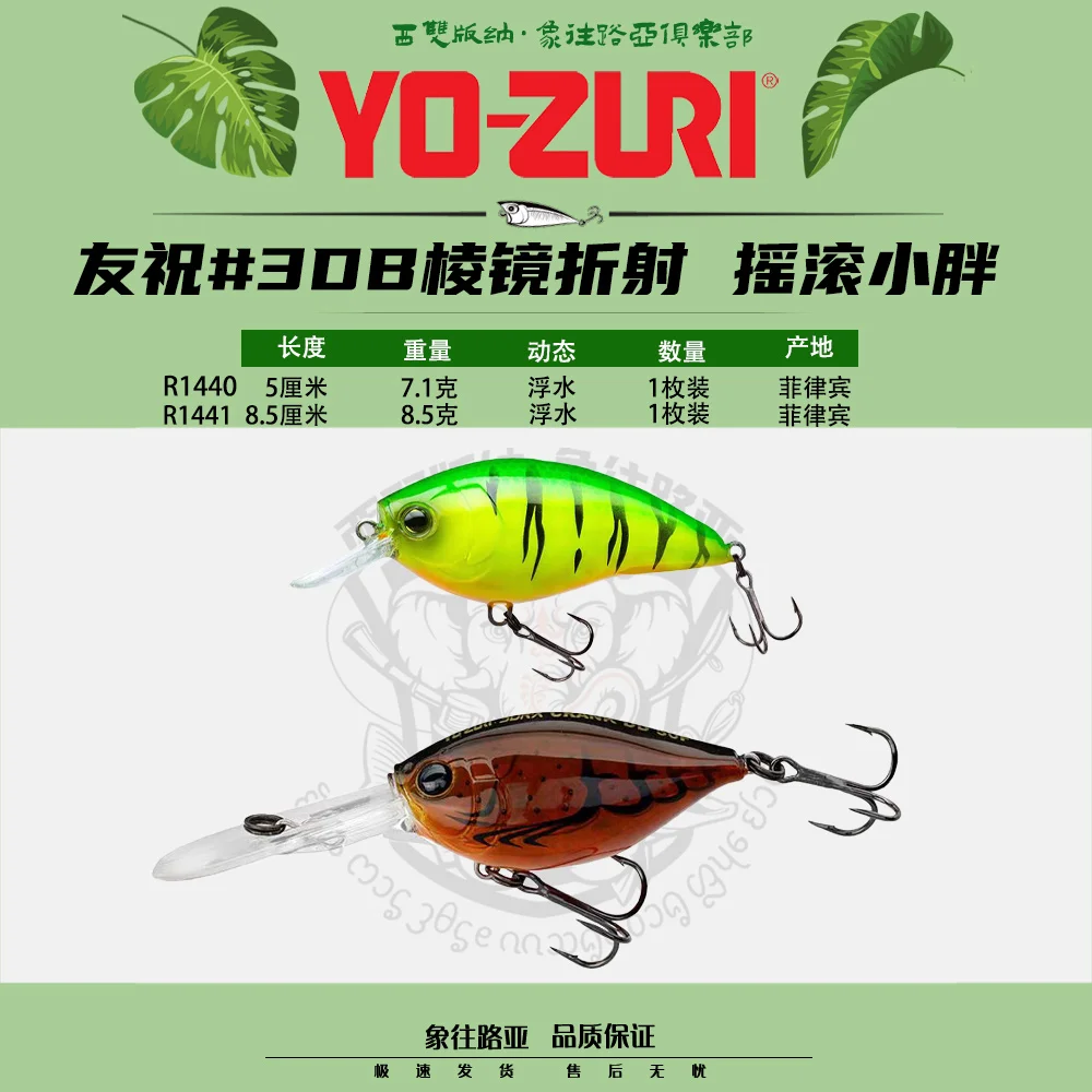 Japón YO-ZURI Friends Wish Rock Chubby R1440 cebo duro 3D cebo de lubina pálida señuelo cebo falso