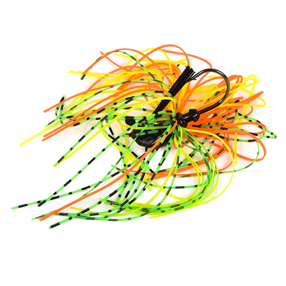 Cebo de pesca de piezas, colgante de cabeza de plomo, de silicona, 7g, 10g, 1 unidad - imagen 2