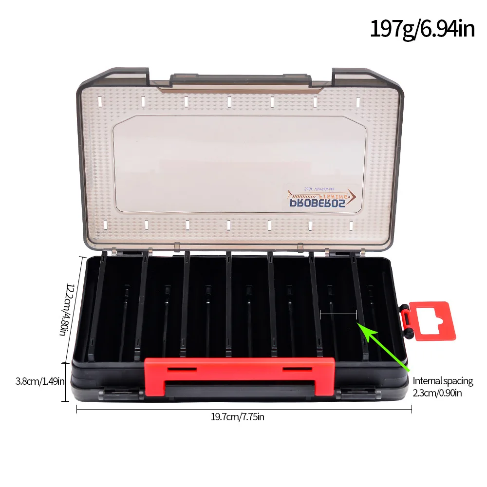 Mar Yolo-caja de aparejos de pesca impermeable de doble capa, accesorio de cebo falso, almacenamiento de PP - imagen 5