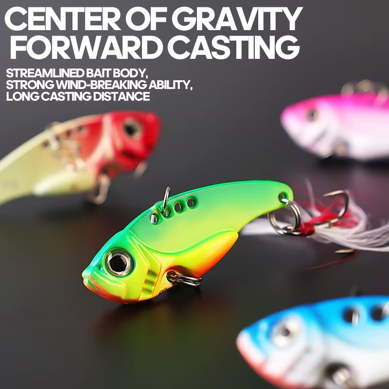 Micro Metal Señuelos VIB Cuchara Vibratoria Crankbait Wobbler - imagen 4