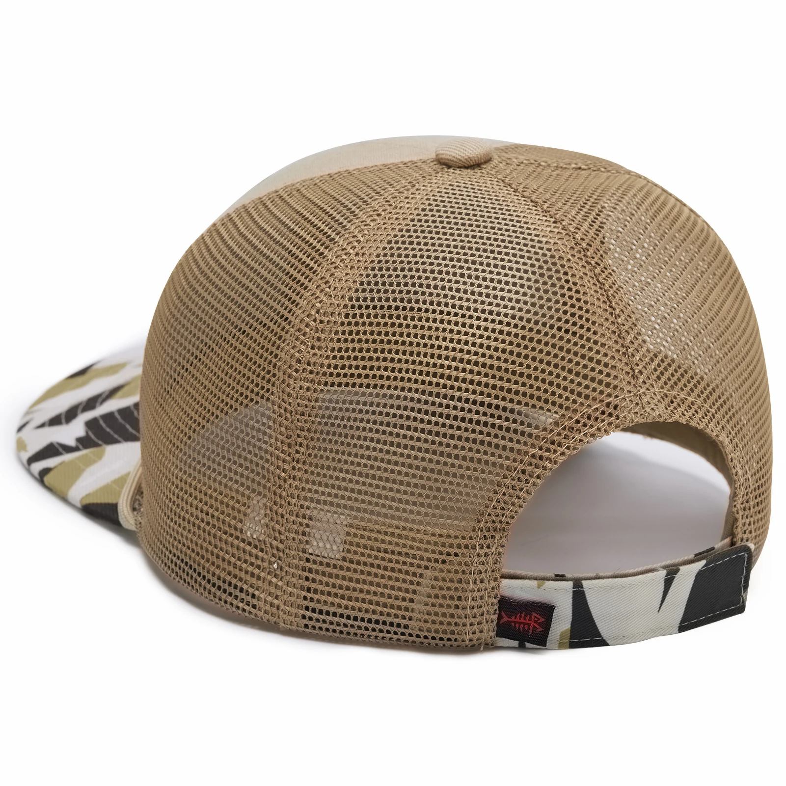 BASSDASH sombrero de camionero de cuerda de camuflaje, gorra de béisbol bordada ajustable, parte trasera de malla para pato, ciervo, caza, pesca con mosca, Camping - imagen 5