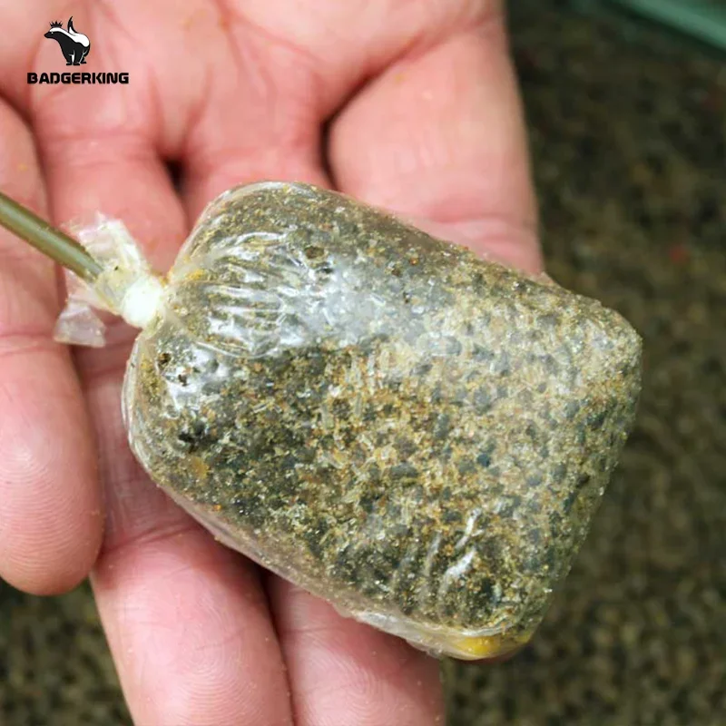 50 unids/lote bolsas de PVA para pesca de carpa bolsa soluble en agua ambiental de disolución rápida para aparejos de bolsa de pesca de carpa - imagen 5