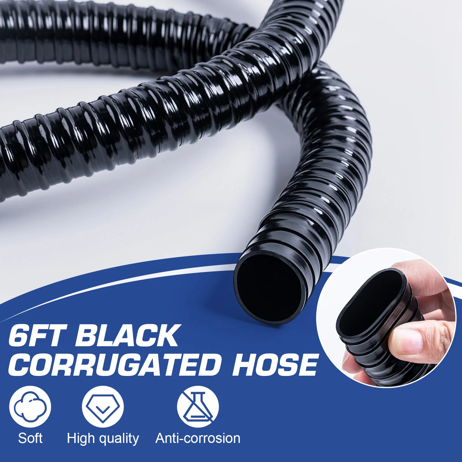 Bomba de sentina Goture 1100GPH, bomba de agua de sentina eléctrica de 12V para barco, Kit de plomería de bomba de sentina marina de poco ruido de 1-1/8 pulgadas con drenaje - imagen 4