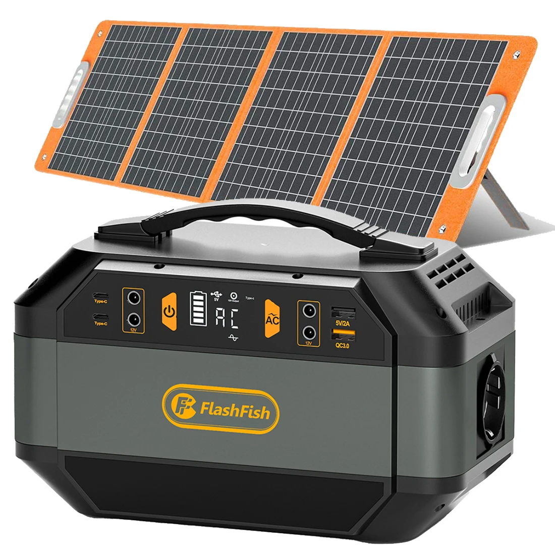 Flashfish P56 Estación de Energía Portátil con Panel Solar - imagen 3