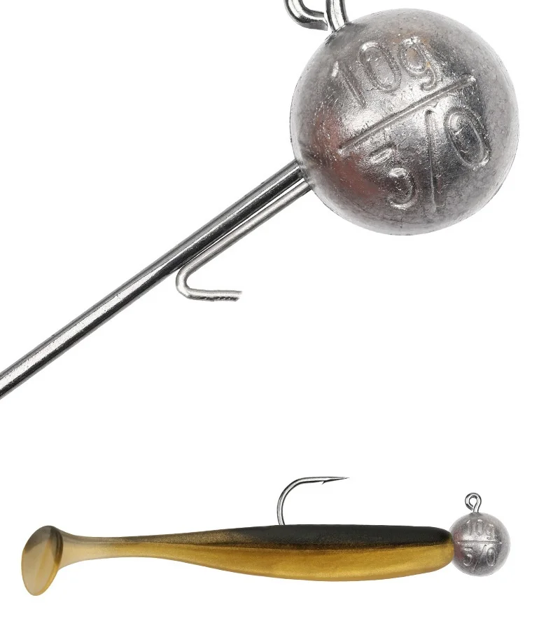 Anzuelo de pesca de gran tamaño, 7g, 10g, 20g, anzuelos con cabeza de anzuelo NED, 4X, anzuelo ancho reforzado, señuelo para puerta, lubina, mandarín, lote de 5 piezas en oferta - imagen 5