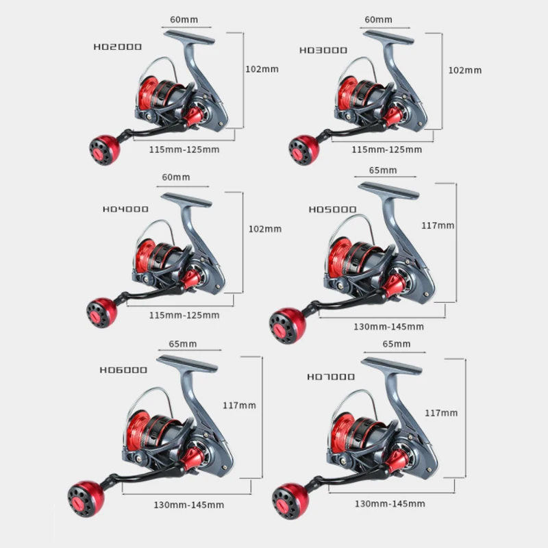 Rueda de pesca con agarre de Metal, carrete giratorio de alta resistencia, 12 + 1BB, para lubina de mar, mano izquierda/derecha, baitcasting - imagen 4