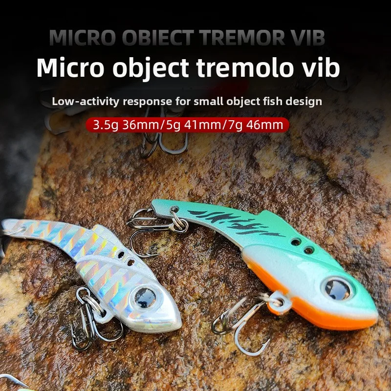 MUKUN 1 Uds nuevo Mini cebo de pesca Vib 3,5g/5g/7g señuelos artificiales Wobblers de pesca cebo VIB señuelo para trucha accesorios de pesca - imagen 2