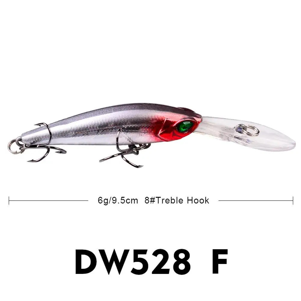 Cebo flotante duro para Pesca, Señuelos de pececillos artificiales de 9,5 cm y 6g, accesorios para exteriores, envío directo - imagen 4