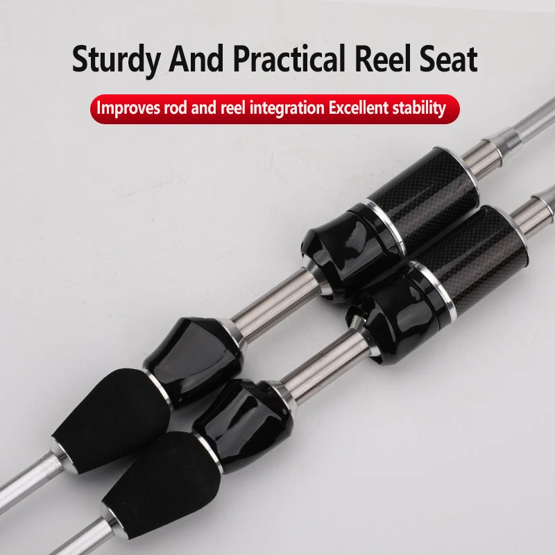 Mavllos Sunrise caña giratoria de carbono 1,8 m-2,1 m señuelo 0,8-5g línea 2-5lb caña de pescar de ajuste suave sólido caña de pescar ultraligera - imagen 4