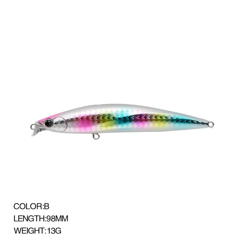 Luya Minnow flotante de tiro largo para pesca en el mar, barra blanca, buen ayudante de pesca, utilidad - imagen 5