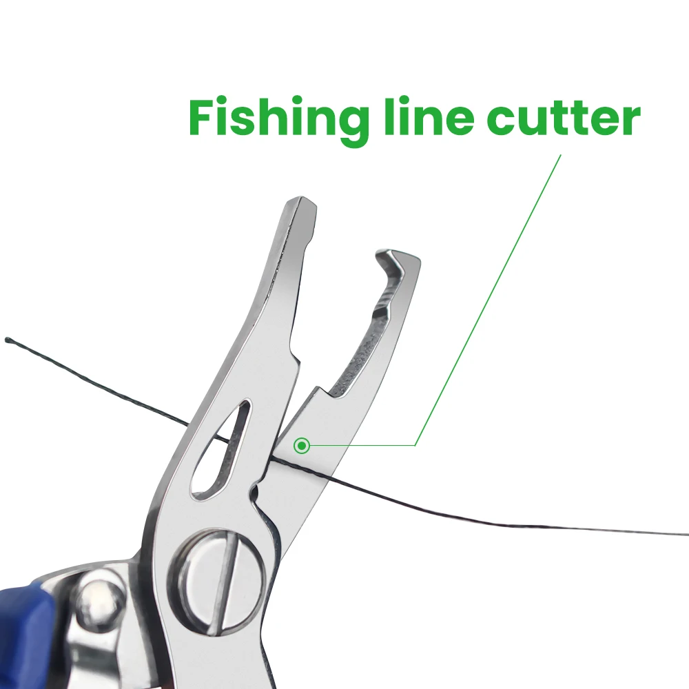 Alicates de pesca, tijeras de línea trenzada, cortador de señuelos, removedor de anzuelos, etc. Herramienta de aparejos de pesca, pinzas de uso de pescado, tijeras multifunción - imagen 5