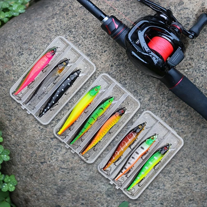 3 unids/caja Japón Señuelos de Pesca Minnow de hundimiento lento 12cm 14g Jerkbait Bass Pike Carkbait Wobblers Swimbait cebo profesional - imagen 2