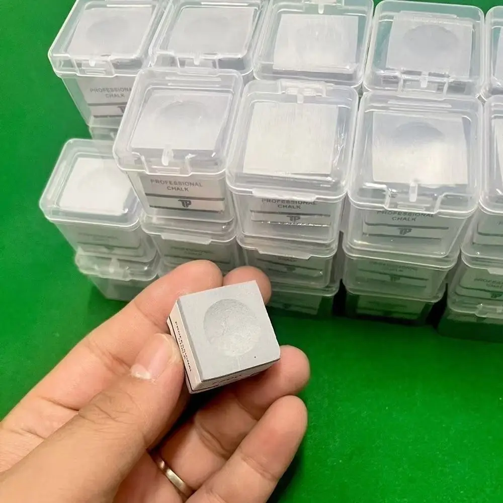 Tiza de billar cuadrada TP7500, tiza de billar neutra antideslizante rosa/gris, polvo fino, tiza de billar, accesorios de billar - imagen 4