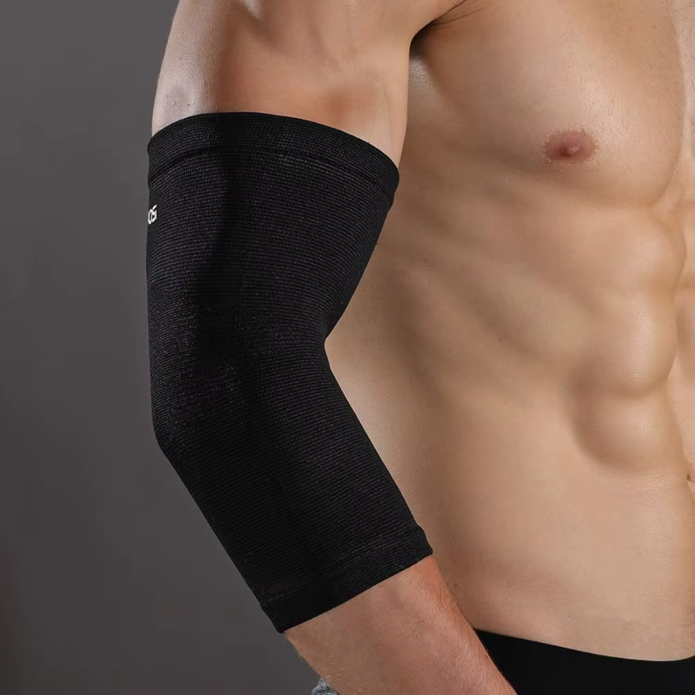 Nuevo Soporte de codo de nailon, almohadilla de manga de brazo negra ajustable, protección de codo transpirable, - imagen 2