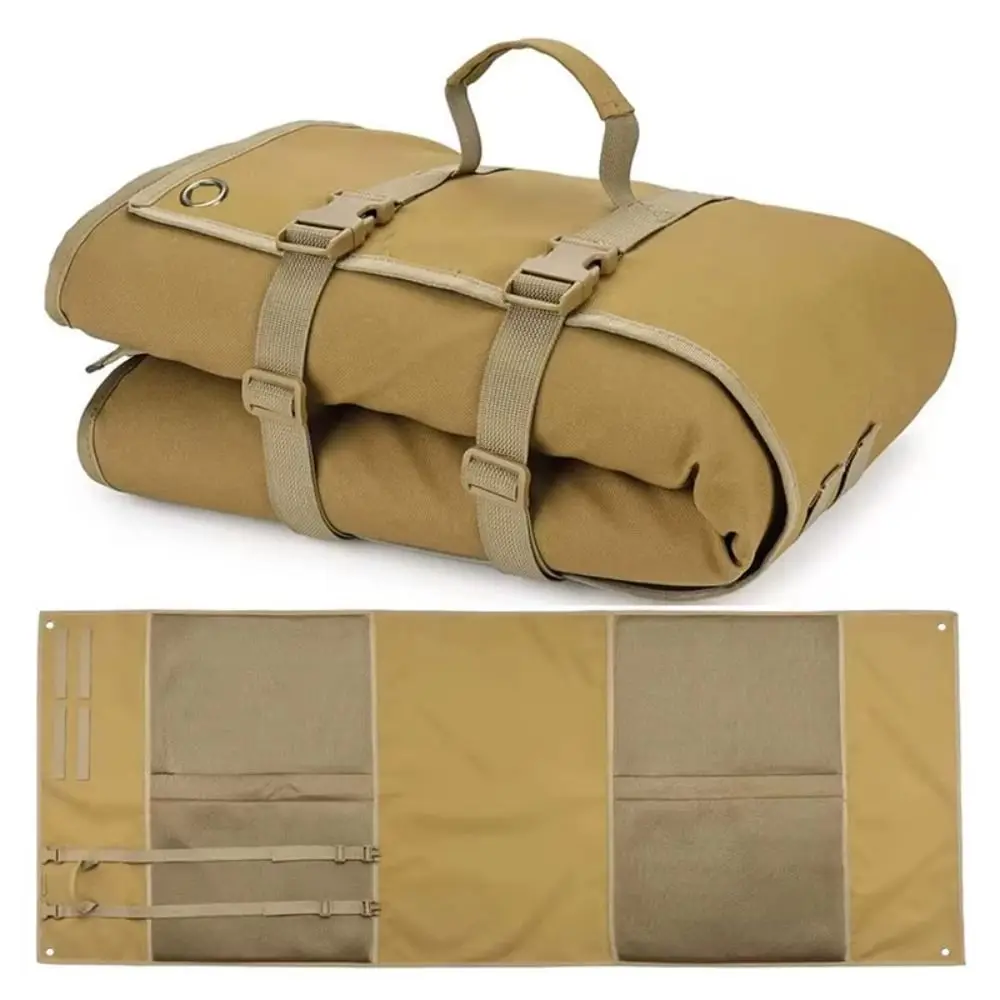 Estera plegable de tela Oxford para acampar al aire libre, estera de Picnic gruesa Molle EDC, estera de descanso para exteriores de algodón con memoria impermeable para senderismo - imagen 3