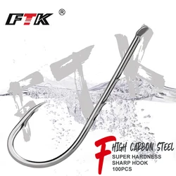 FTK Anzuelos con púas para mar – Soporte cebo vivo para carpa
