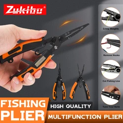 ZUKIBO Alicates de Pesca Multifunción – Garganta y Anillo Dividido