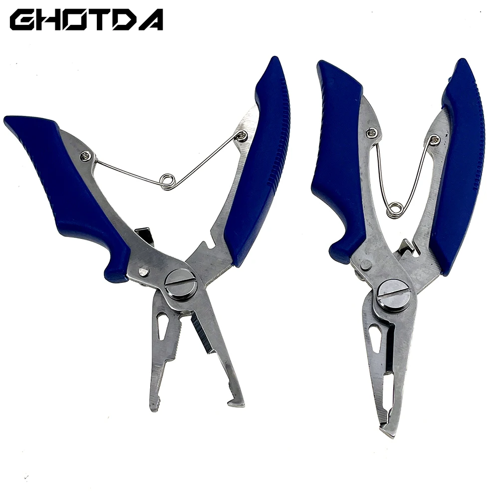 Alicates duraderos de línea trenzada, cortador de señuelos, herramienta de aparejos para cortar peces, pinzas, tijeras, alicates de pesca - imagen 2