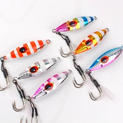 Señuelo Jigging Metal Lento Plantilla Luminosa para Agua Salada