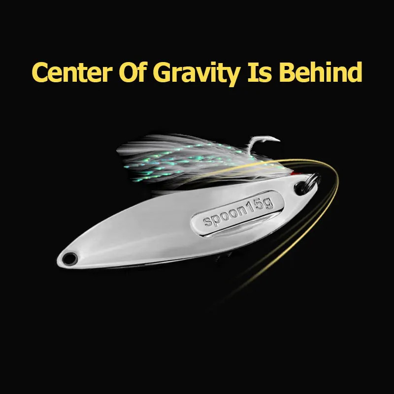 LINNHUE-señuelo de pesca Super Leech, 1 piezas, 2,5g, 3,5g, 5g, 7g, 10g, 15g, 20g, carrete de aleación de Zinc, cebo duro, mar, lago, anzuelo triple - imagen 3