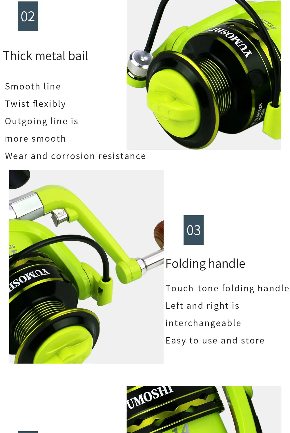 Experimente la pesca suave con nuestro carrete duradero y versátil