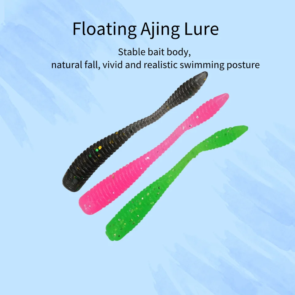 Ajiing flotante atrae cebo duradero y versátil para una pesca efectiva