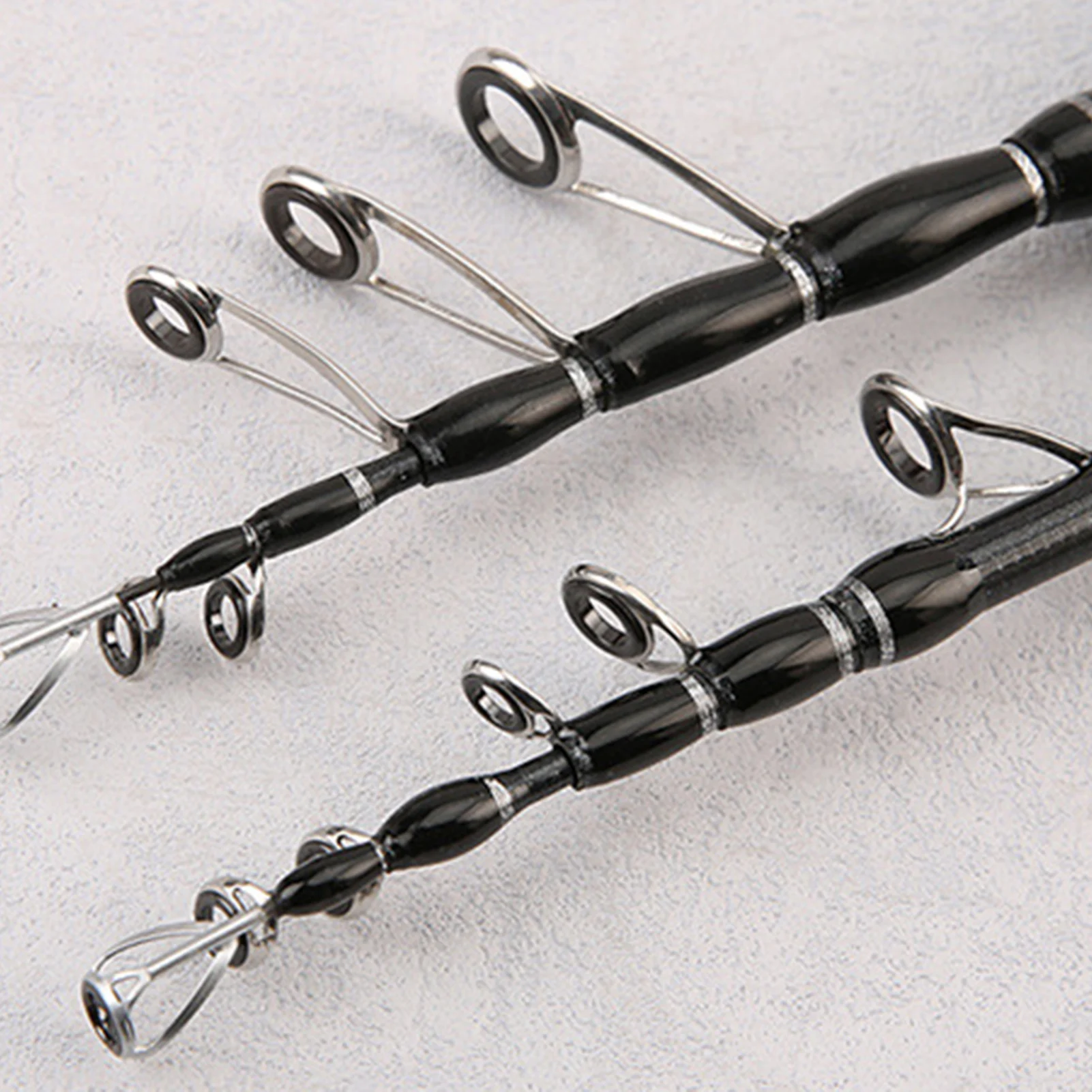 Caña de pescar telescópica de 1,5/1,8 m, 28cm, caña de pescar con señuelo portátil ultracorto para estanque de río, lago, mar, caña de pescar Universal para exteriores - imagen 5