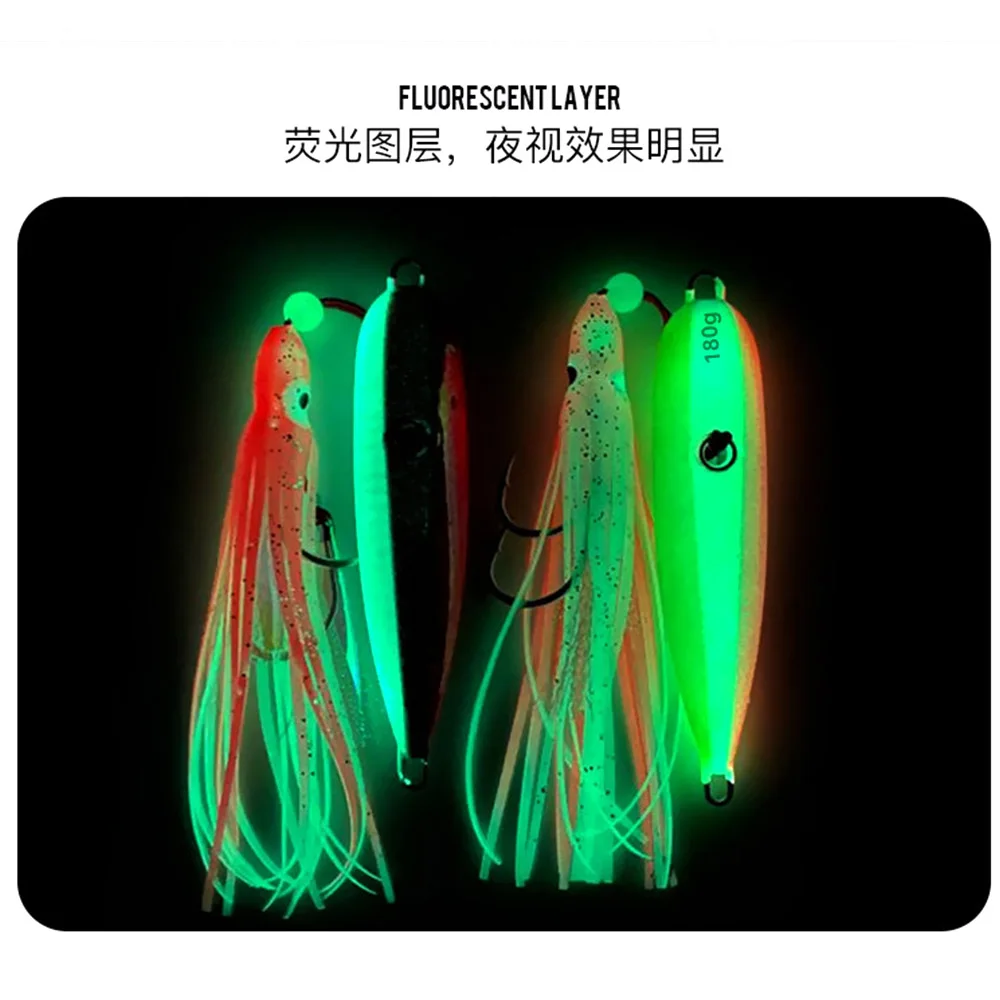 Inchiku Jigs 40g60g80g100g120g150g180g200g Metal Jigging Leurre falda de calamar Kingfish Tenya Tairaba Madai cebo lento señuelo de pesca - imagen 3