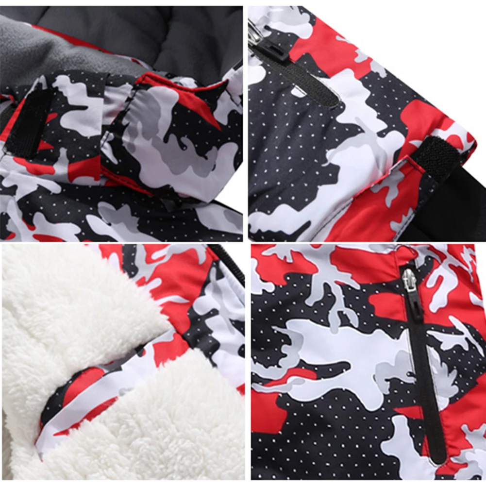 Traje de nieve impermeable de 2 piezas infantil con chaqueta y pantalón con capucha - imagen 3