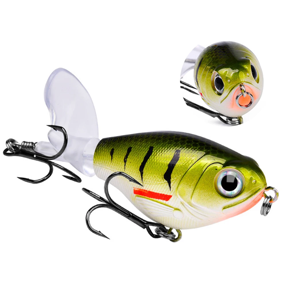 Whopper-señuelo de pesca Plopper Topwater, cebo de pesca Artificial, cola giratoria, Crankbait para bagre, aparejos de pesca, 11,5g, 16g - imagen 5